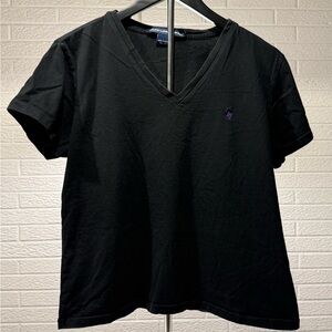 Ralph Lauren Black Boxy Short Sleeve Tee